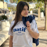 t-shirt unisex blanc Natif Bandol